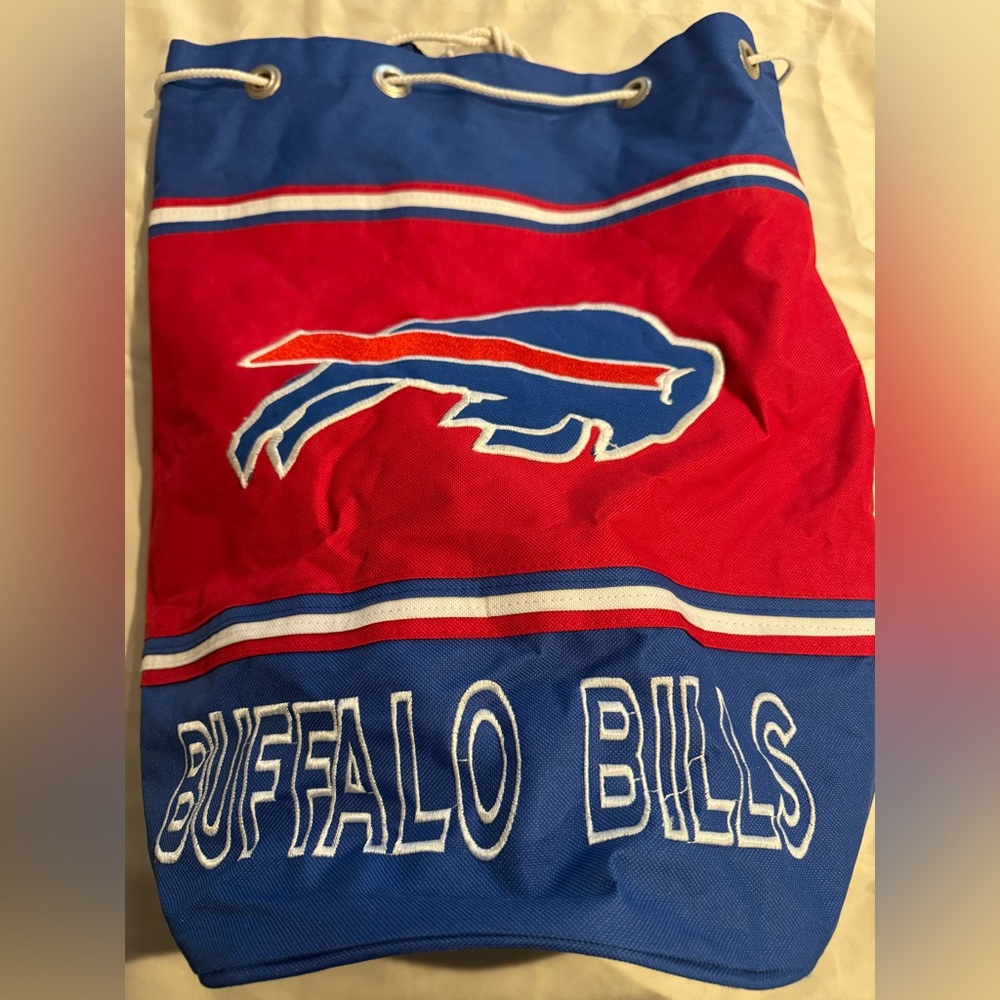 Buffalo Bills Red and Blue Backpack, never used